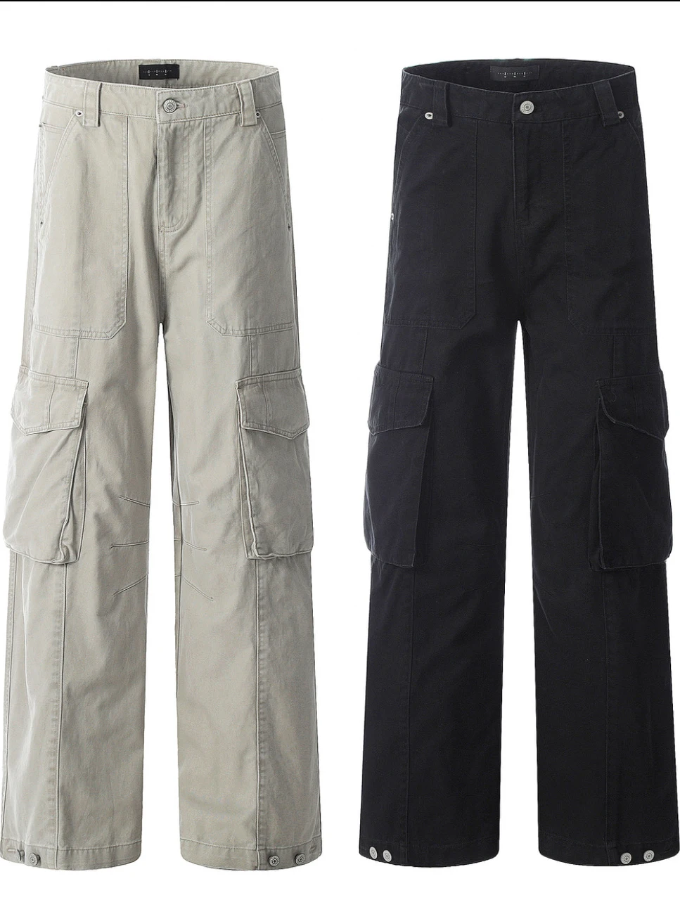 

Брюки, американские рабочие брюки в стиле ретро, мужские свободные повседневные брюки с широкими штанинами, модные хлопковые джинсы свободного покроя с несколькими карманами для пар