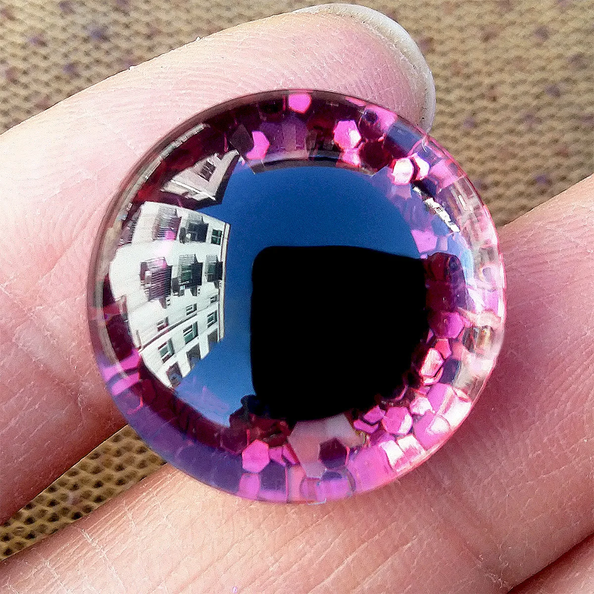 Gemischte Farbe 16mm Harz Sicherheit Glitter Puppe Zubehör Auge Für Spielzeug Handwerk Tiere Amigurumi Häkeln Diy Puppe Machen 5 paare/los – Detail 7