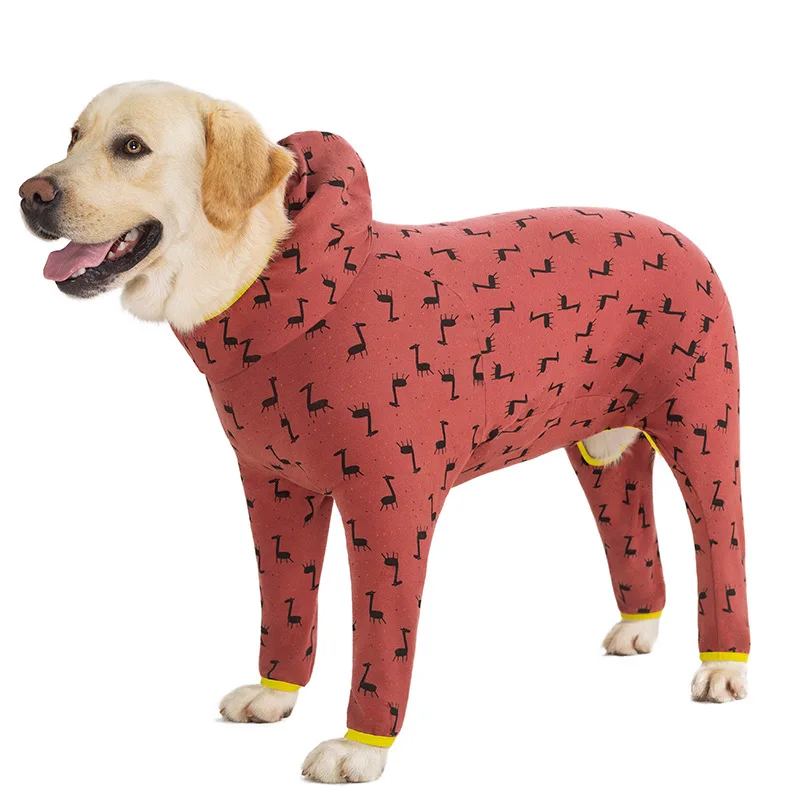 Large Dog Clothing Pajamas Summer Big Dog Clothes Jumpsuit French Bulldog Samoyed Husky Labrador  Golden Retriever Costume Pants