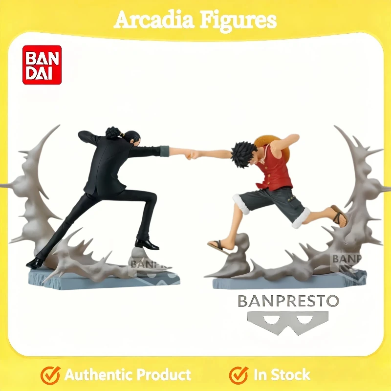 [In Stock] Bandai Original BANPRESTO One Piece Senkou Zekkei Monkey D Luffy Rob Lucci PVC Action Anime Collectibles Toy Figures