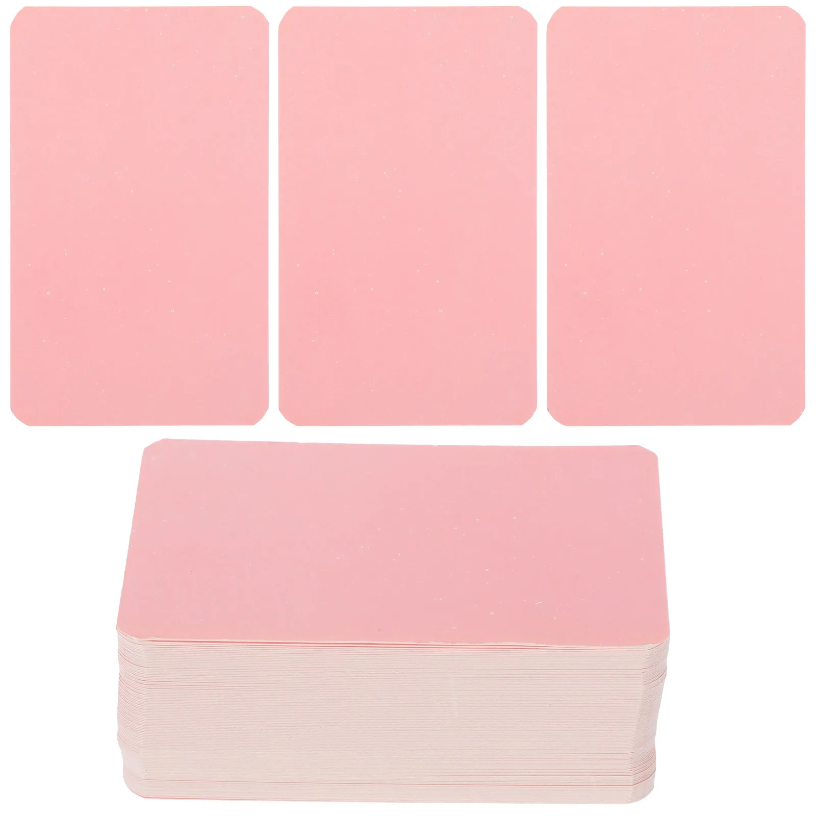 100Pcs Blank Note Cards Thick Paper Portable Small Multi-Function DIY Word Cards Daily Use Message Accessories