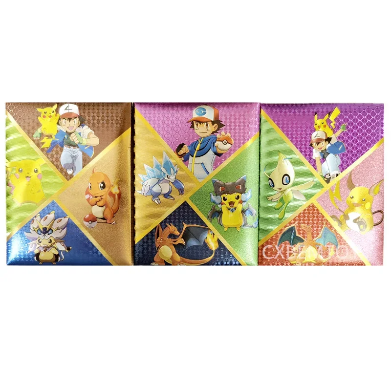 10Pcs English Colorful Pokemon Cards Colorful GX EX Laser Trainer Cards Collection Battle Shining Booster Toys For Kids Adult