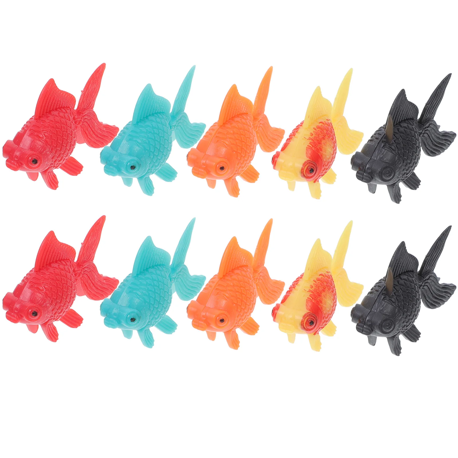 

10pcs Artificial Goldfish Fake Fish Tank Decor Mini Size Lifelike Appearance Premium Plastic Great Party Favors Aquarium