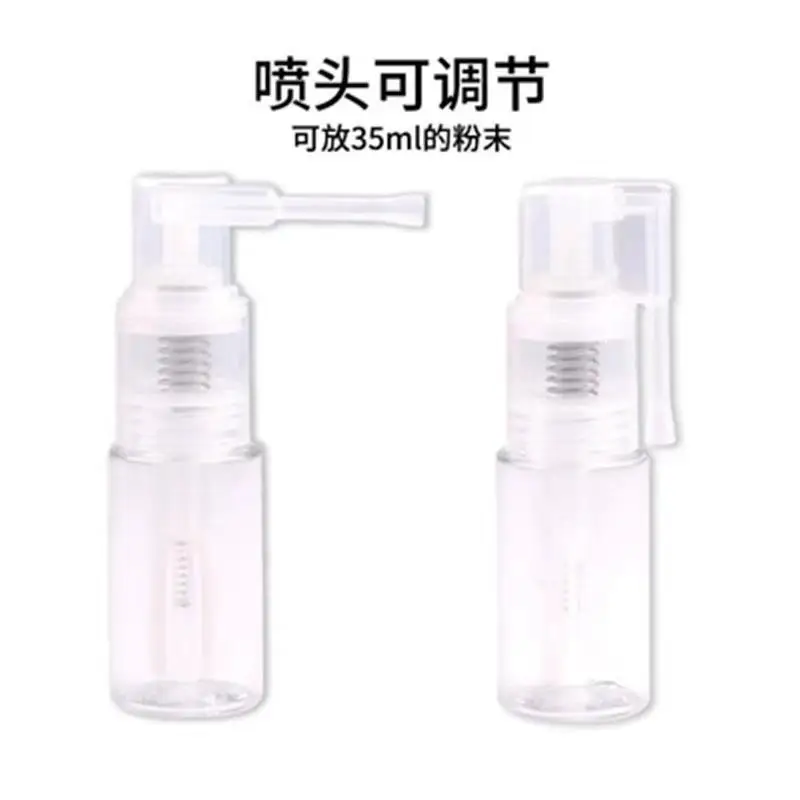 Kitchen Talc Dispenser Bottle Spray Portable Transparent Plastic Powder Powder Dispenser Plastic Pump Container