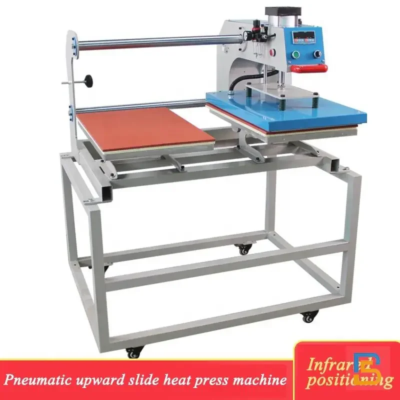 Hot Sale 40*60cm Sublimation Double Station Flat Press Machine Manual Automatic Grade New Flatbed Printer For T-Shirt Fabrics