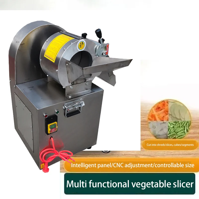 Vegetable Cutting Machine Shredder Electric Potato Cutter Onion Slicer Machine Multifunction Vegetable Processor Equipment