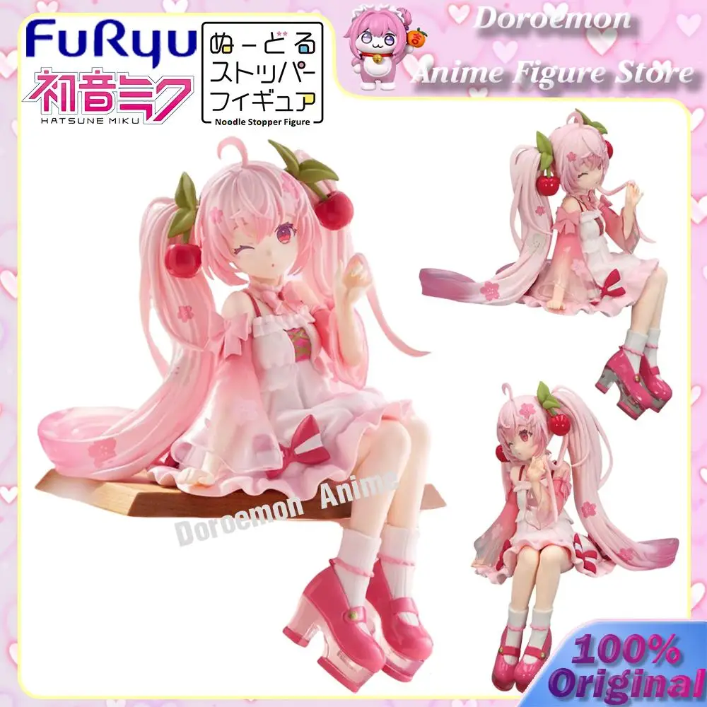 予約販売-オリジナル-フリュー-ヌードルストッパー-フィギュア-ボーカロイド-初音ミク-サクラ-2025-ウィンクver-かわいいミクフィギュアモデルおもちゃ飾り
