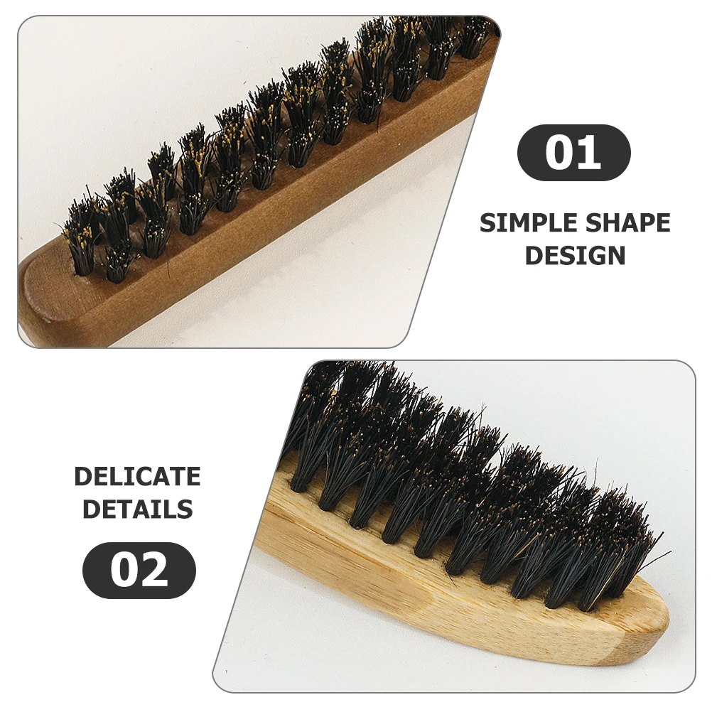 

1 set 1 Set Beard Cleaning Brush Men Face Shaving Tool Bristle Neck Duster Hair Grooming Brush For Salon Barber Shop Use