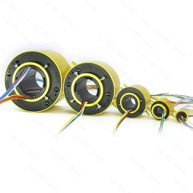 For Slip ring, via conductive slip ring, hollow collector ring, inner diameter conductive ring 246812-way rotary wire connector