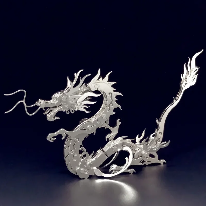 

Chinese dragon zodiac dragon, DIY model, mechanical assembly, handmade stainless steel assembly, puzzle toys