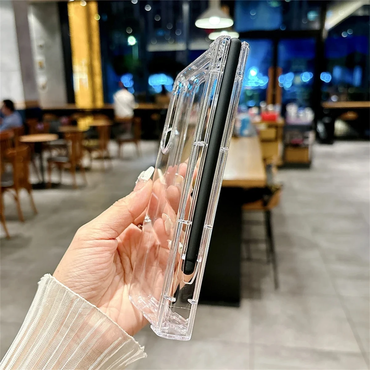 Transparent Shockproof Armour Phone Case for Samsung Galaxy Z Fold 6 5 4 3 5G Hinged Protective Hard Acrylic Cover with S Pen - Image 6