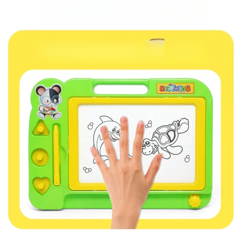 لعبة رسم مغناطيسية للأطفال، لوحة رسم قابلة لإعادة الاستخدام، لعبة جرافيتي ملونة، لعبة إبداع تعليمية للأطفال #4