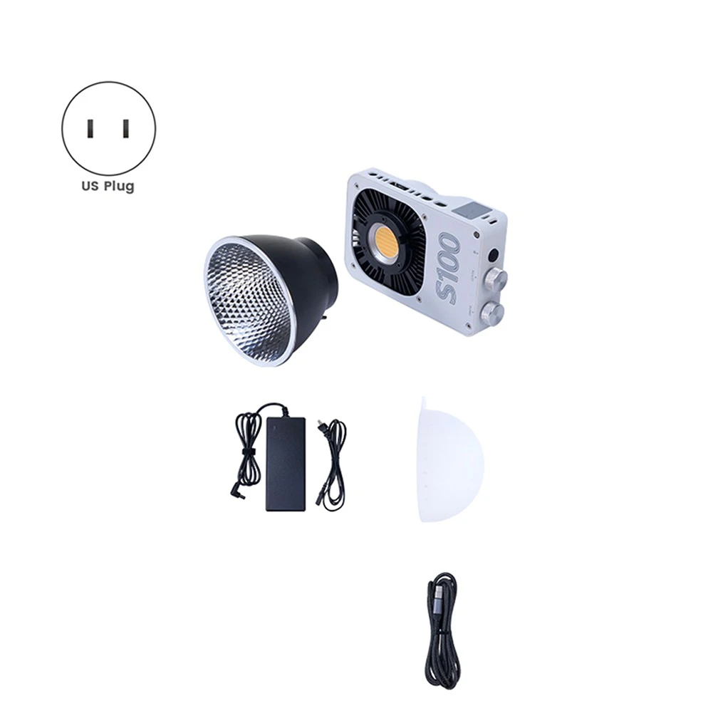 

Dual Color Temperature COB Photography Light Fill Lamp US PLUG WhiteJAS