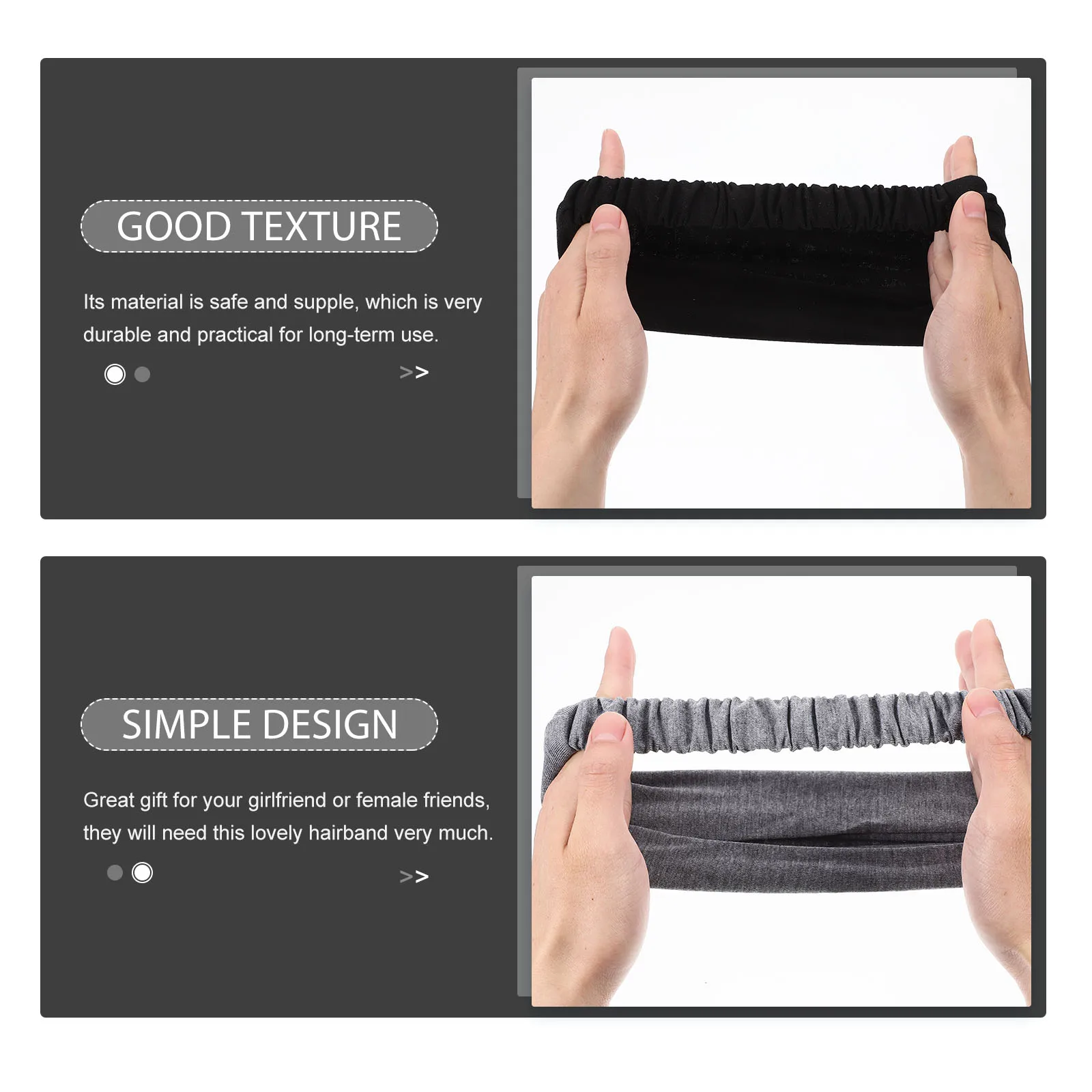 

2pcs Face Washing Headband Pure Cotton Hairband Soft Water Absorbent Makeup Headband For Women Spa Stretchy Elastic Adorable