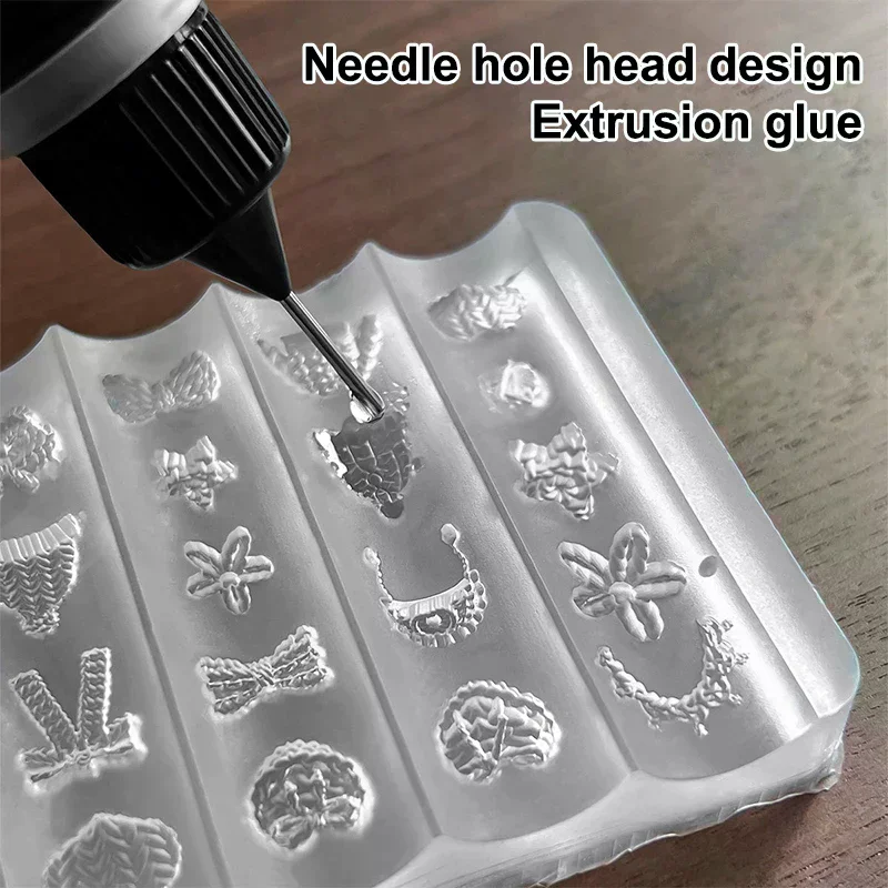 /ACR/Gel For Nail Mold 10g UV Gel Crystal Glue Translucent 3D Acrylic Mold Tool Nail Saloon DIY Nail Art Gule Carved