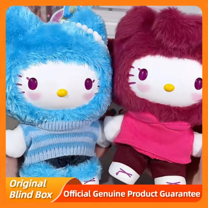 New Genuine Hellokitty Sanrio Pop Star Series Blind Box Trendy Toys Kawai Vinyl Plush Bag Pendant Collect Dolls Mystery Box Gift