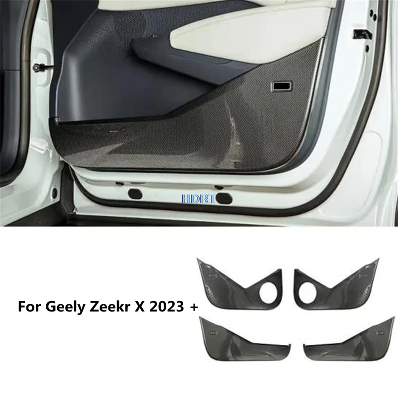 

Car Styling Door Anti Guard Plate Cover Gate Kick Pad For Geely Zeekr X 2023 + Protector Decoration Accessories Interior Sticker