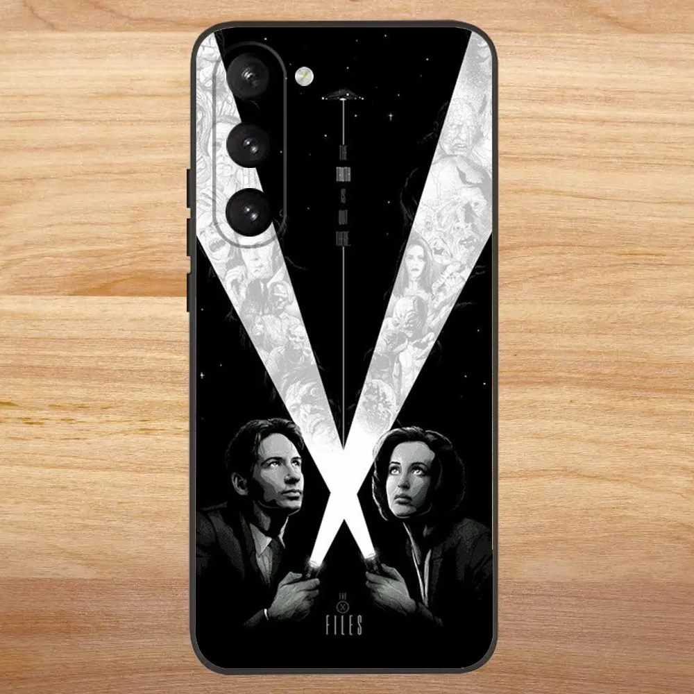 The X Files Phone Case For Samsung S23,23,22,30,21,10,9,Note20 Ultra,Lite,Ultra,5G,Plus,FE,Black Soft Case