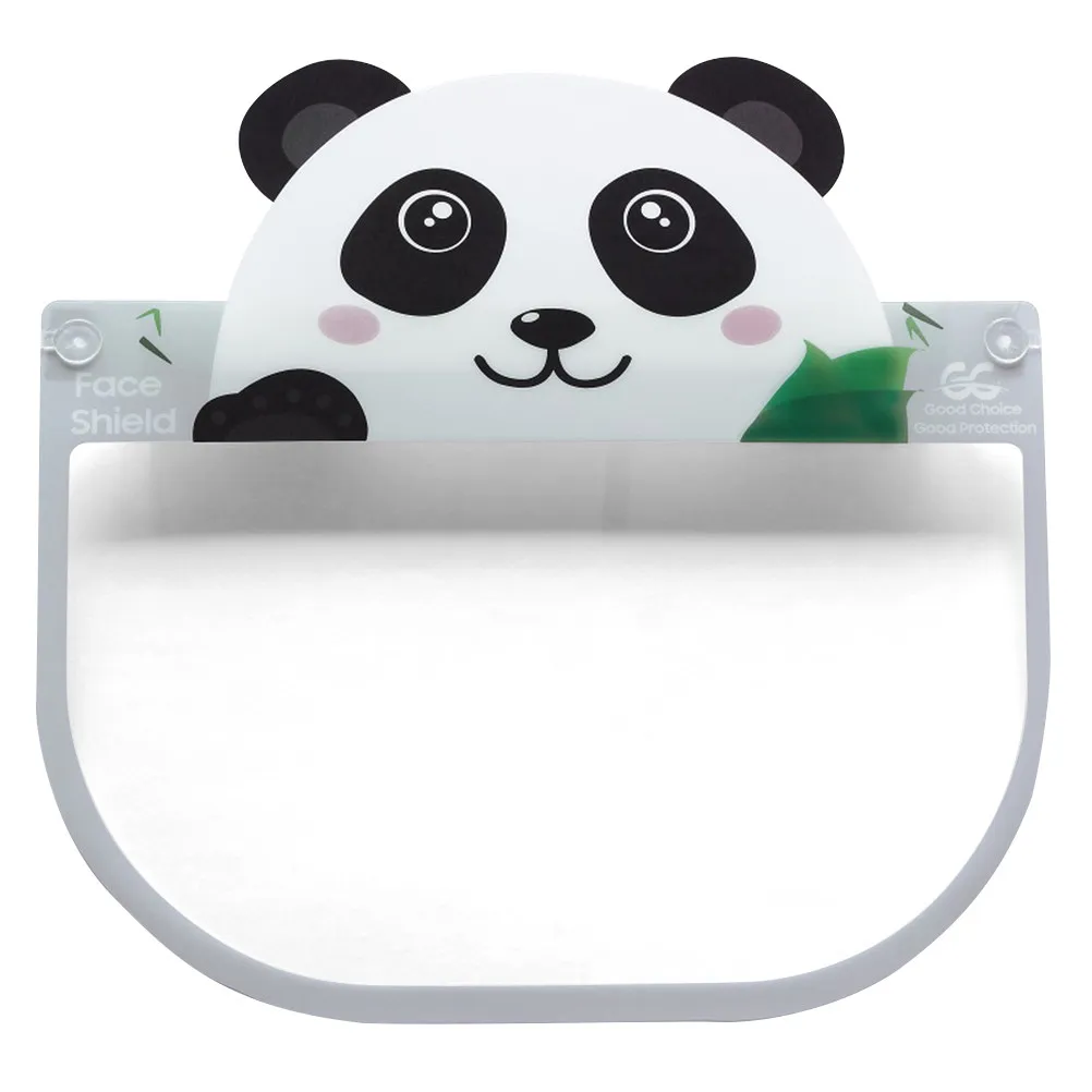 2Pcs Protective Full Face Mask Kids Cartoon Design Splash Guard Anti-Spitting Anti-Fog Breathable Lightweight Comfortable
