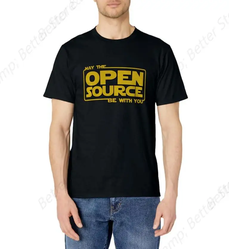 May Open Source Programming Funny DevOps Software Linux Java T-Shirt