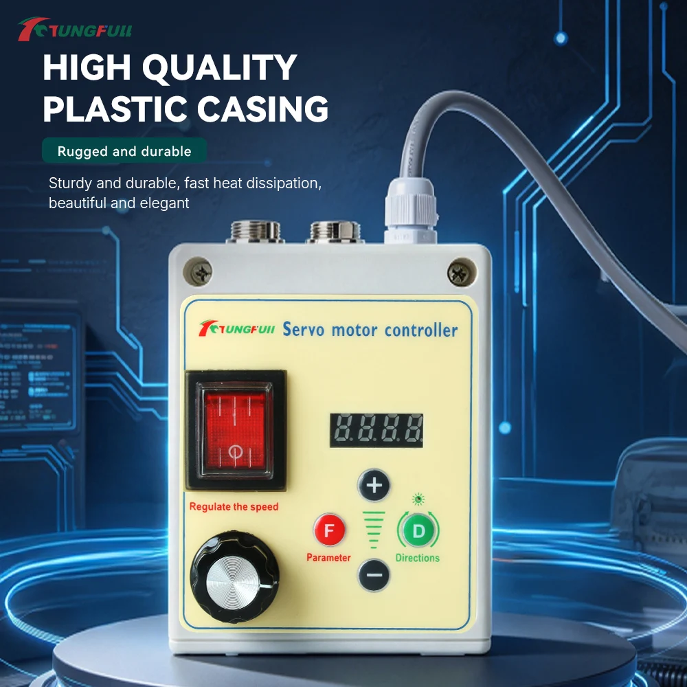 Servo Motor Controller Stepless Speed Regulation High Power DC Motor Speed Governor Forward Reverse Control Digital Display
