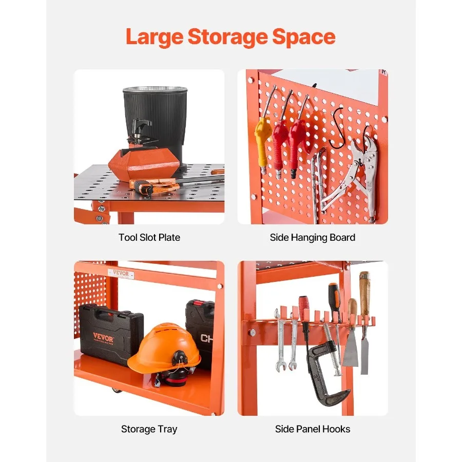 Tavolo per saldatura Tavolo per banco di saldatura 40x24 con capacità di peso statico di 800 libbre