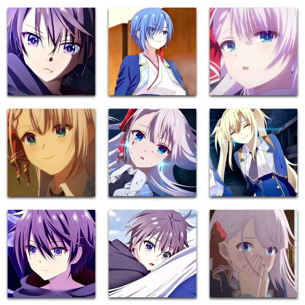 10/30/59pcs Seiken Gakuin No Maken Tsukai 스티커 Excalibur Academy의 악마 검 마스터 Riselia Ray Crystalia 스티커 장난감