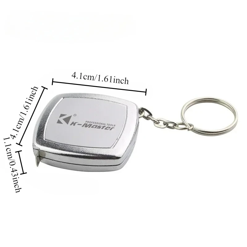 2 متر شريط صغير مفتاح سلسلة المحمولة لطيف صغير الصلب الشريط النجارة قياس أدوات يدوية احتفالية رائعة هدايا صغيرة #6