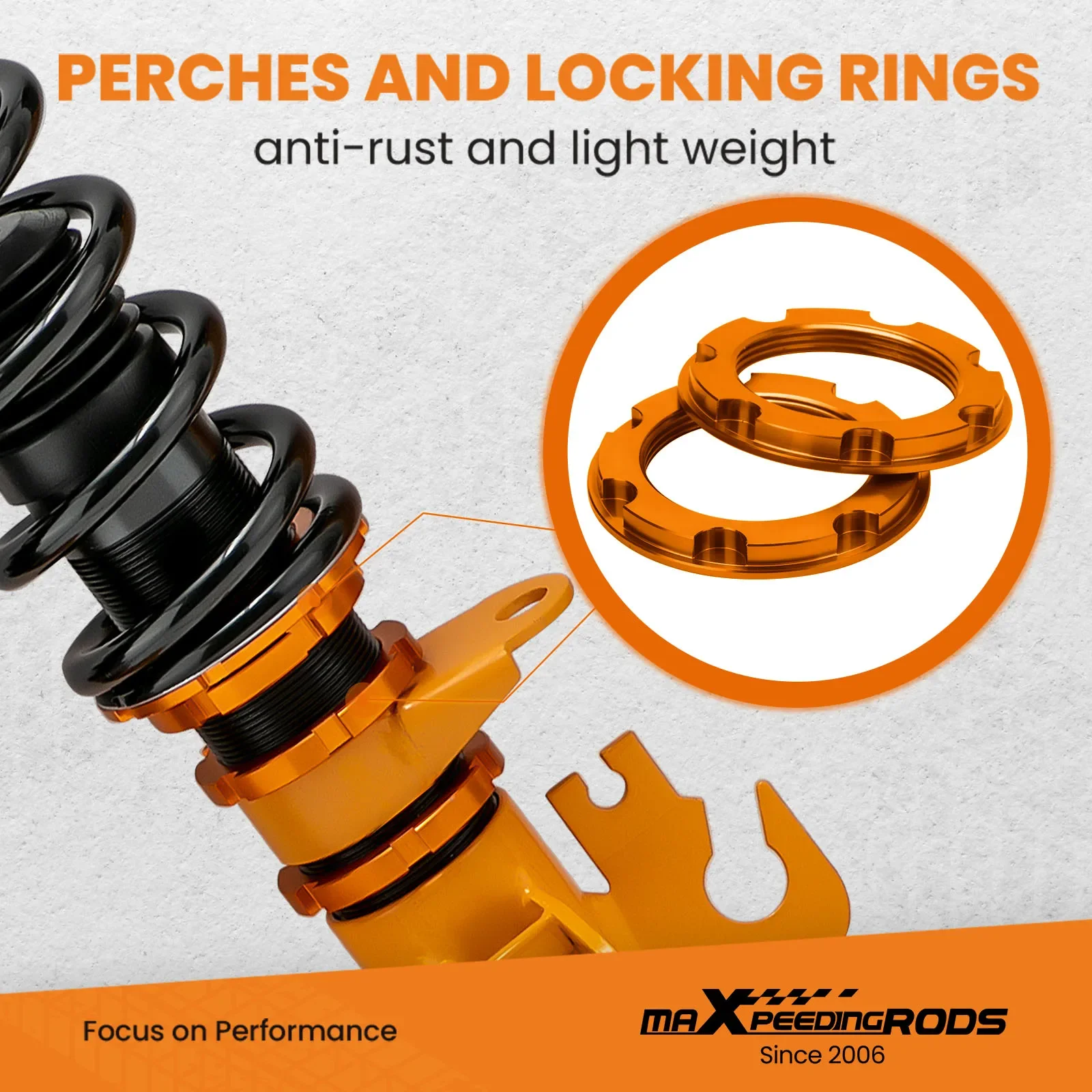 MaXpeedingrods Height Adjustable Coilover Shock Absorber For Holden Commodore VY VT VX Sedan 1997-2004