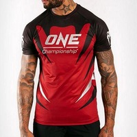 Summer Men's 3D Print Fightwear ONE Championship Fight Team Uniform Fans Breathable O Neck Short Sleeve Man Kids Casual T-shirt