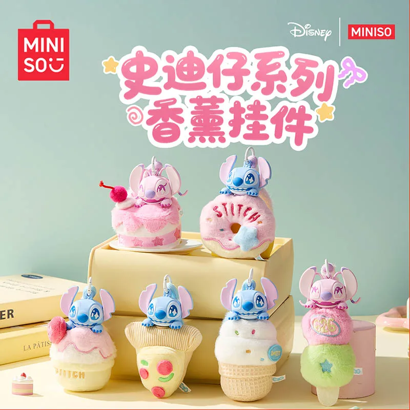 

MINISO Lilo & Stitch Aroma Diffuser Blind Box Refillable Perfume Charm Cute Home Decor Car Fragrance Hanging Gift