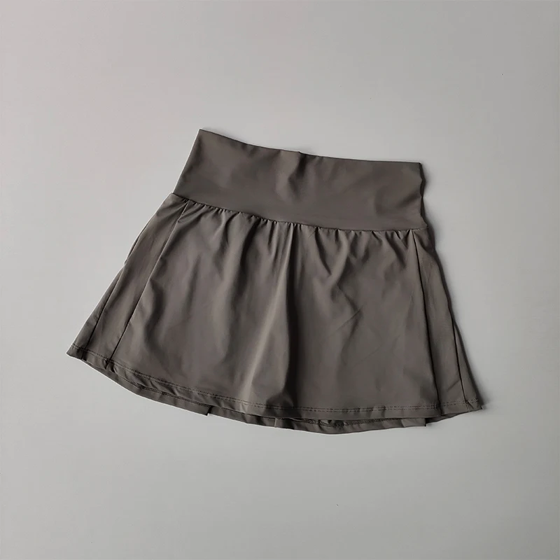 Damen Sportrock mit hoher Taille, schnelltrocknend, für Fitness, Yoga, Laufen, Tennis, Golf, Sommer-Sportröcke – Detail 5