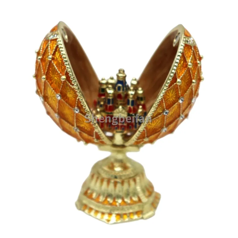 Easter Egg Faberge egg Hand Painted Trinket Box Classic Ornaments to Store Jewelry, Unique Easter Day Gift