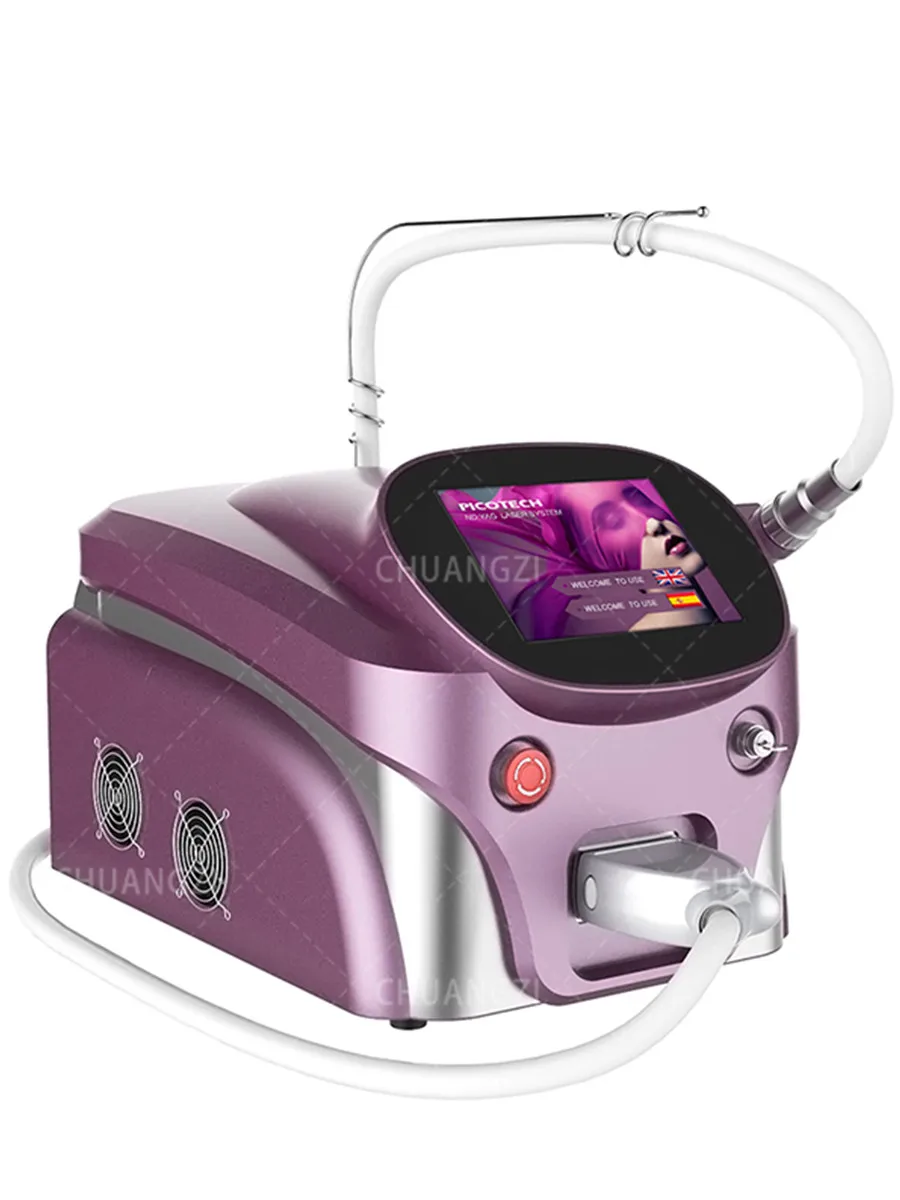 เครื่องเลเซอร์กําจัดรอยสัก Picosecond แบบพกพา Q-Switch ND Yag Micro Laser สําหรับกําจัดเม็ดสี Micro Laser สําหรับสิว R