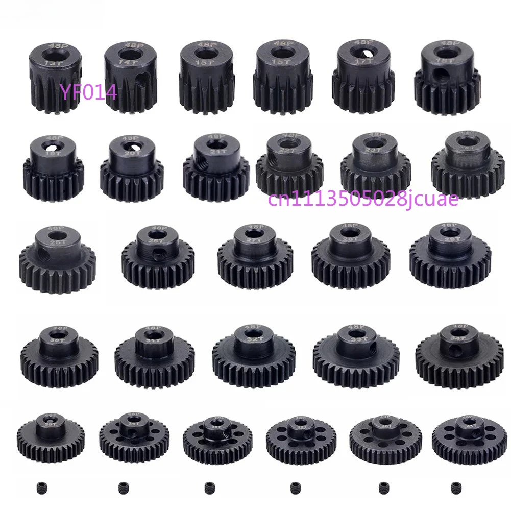 48DP black steel gear 13-23T RC1/10 car model motor metal gear set