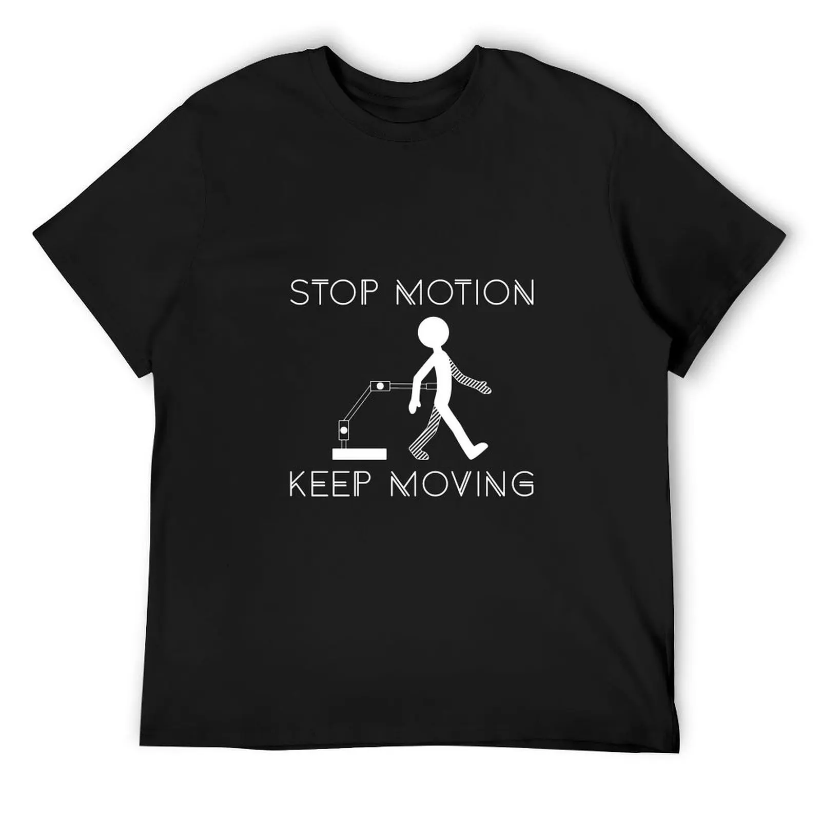 

Motivational Stop Motion Animator (Inverted) T-Shirt cotton man t-shirts Short sleeve tee summer 2025 mens big and tall t shirts