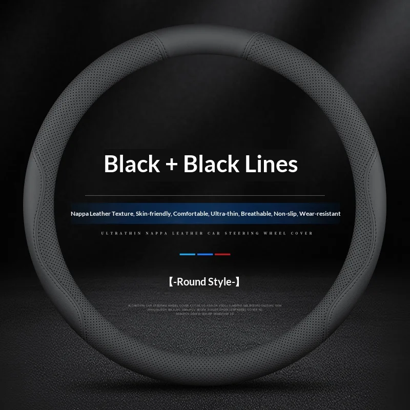 For Opel OPCline Astra Corsa Grandland Insignia Mokka Vectra GTC Tigra Leather Anti-slip Car Steering Wheel Cover Accessories - view 3