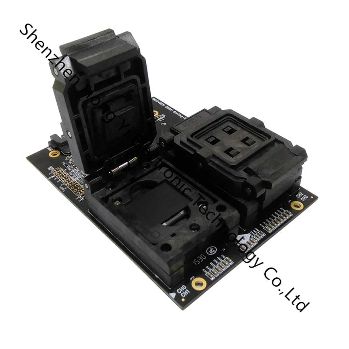 

Electronic component socket BGA152 test stand with double-sided bounce, one drag, two turns, 2246EN main control SSD test stand