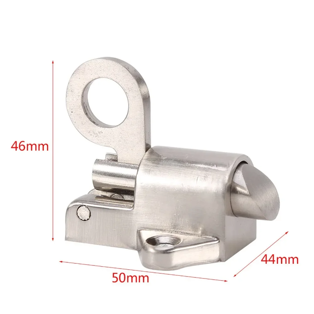 Bounce Lock Zinc Alloy Spring Loaded Latch Spring Bounce With Mounting Screws Door Lock Window Gate Security Lock Bedroom