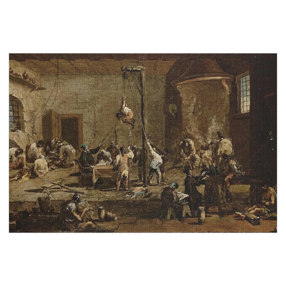 

Пазл-головоломка «Допросы в тюрьме» от Alessandro Magnasco, деревянные коробки, индивидуальный подарок, подарок для ребенка, пазл на заказ
