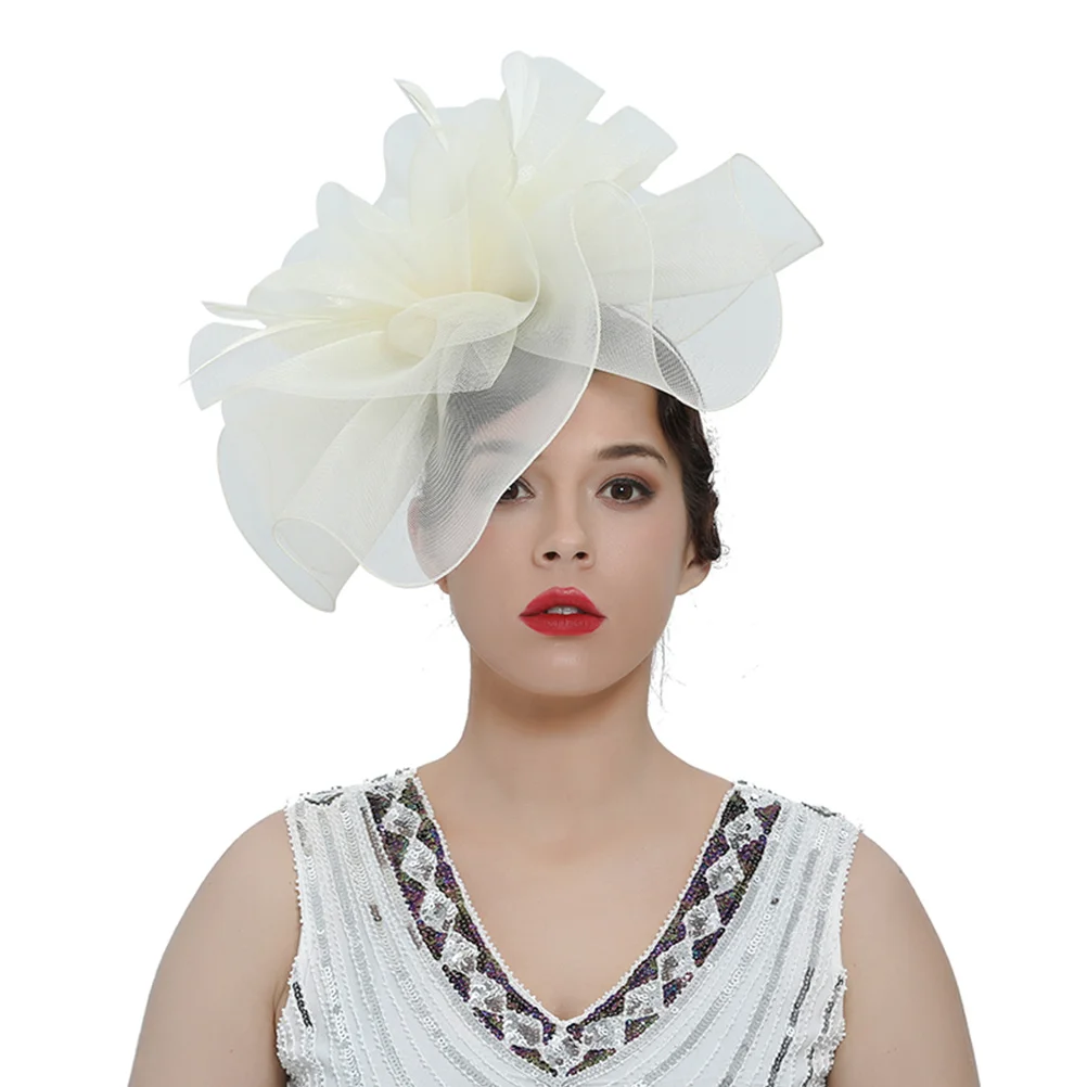 

Women Fascinator Veil Hat Mesh Veil Design Lightweight Hair Clip Headband Wedding Tea Party Cocktail Festival Party