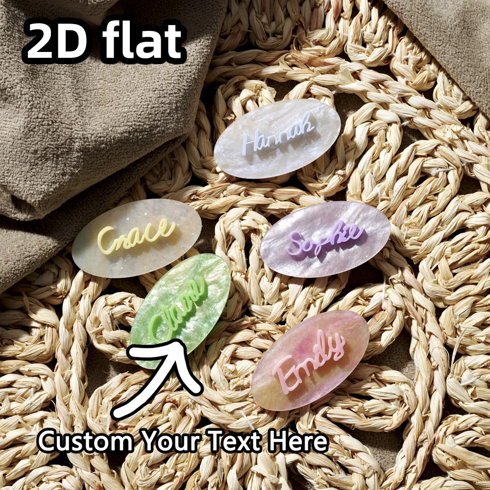 Personalized name hair clip, custom hair clip