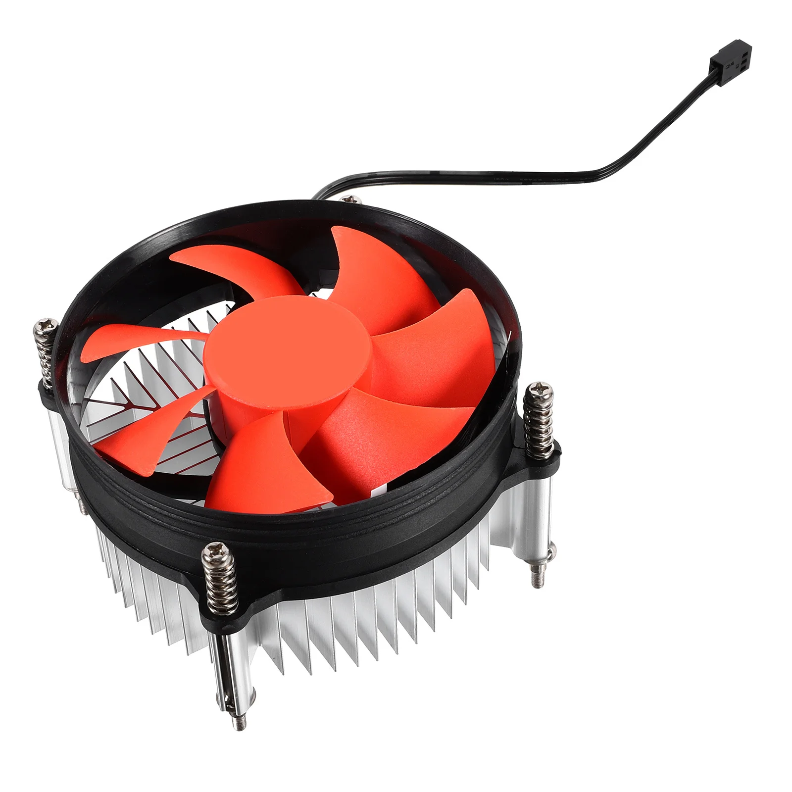 

Cpu Cooling Fan 9Cm Low Profile Air Cooler Pure Aluminum Heat Sink High Quiet For 55W Cpu Platform Computer