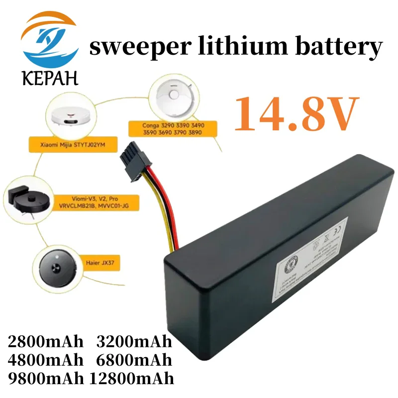 STYTJ02YM Li-ion Battery14.8V 2800/3200/4800/6800/9800/12800mAh Sweeper BatteryRobot Vacuum-Mop P Sweeping Mopping Robot