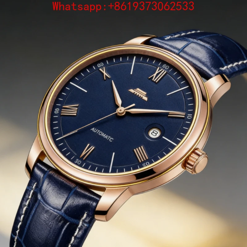 Customize 2026 New Automatic Mechanical Watch Name Building Men's Waterproof Date Watch Gift Men's Watch