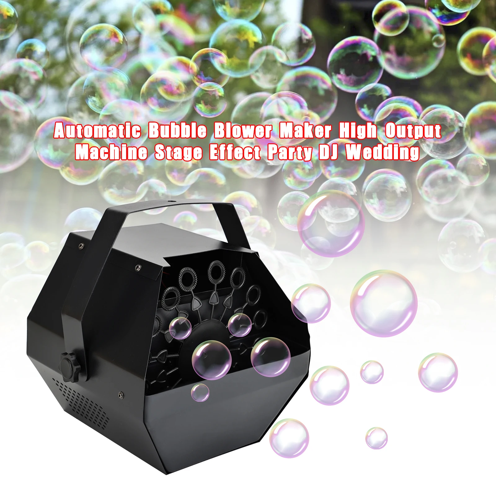 

Automatic Bubble Blower Maker High Output Machine Stage Effect Party DJ Wedding