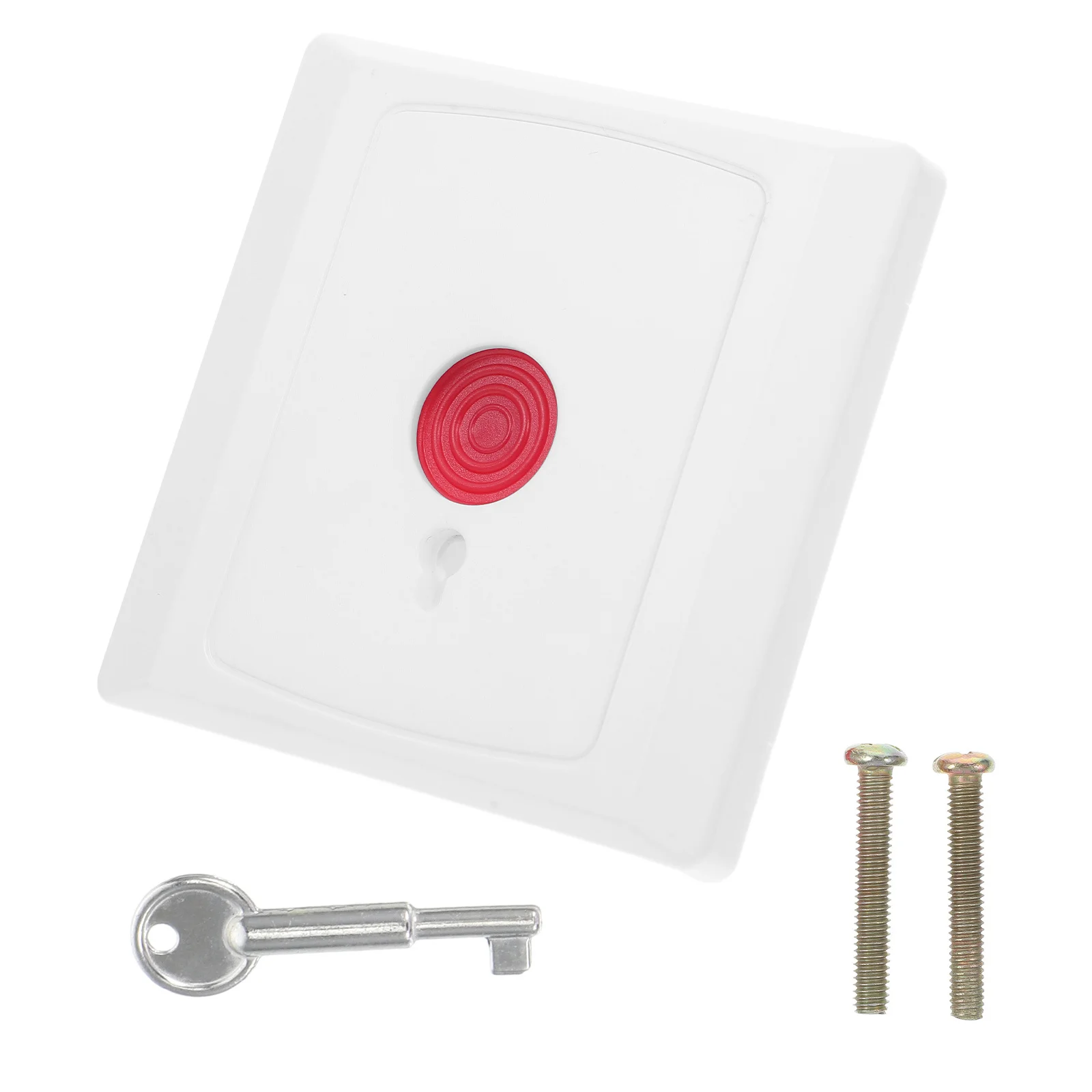 Emergency Stop Button Switch 28 Red Waterproof Push Button Box Fire Theft Alarm Safety Device for Home Office