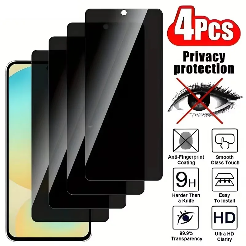 

Privacy Screen Protector For Poco X8 Pro Max F7 X7 Pro M6 X6 X3 M3 M4 X5 Pro F3 F4 C75 C71 Tempered Glass Anti-Spy Screen Film