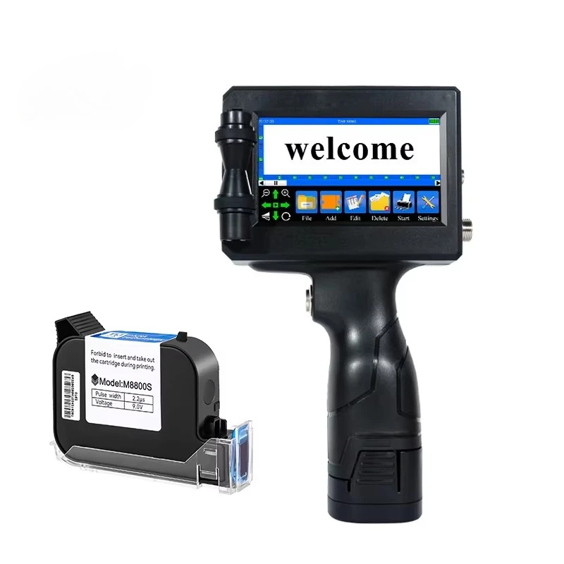 

Portable Handheld Inkjet Printer with Touch Screen Manual Grade for Factory Printing of Expiry Date Logos on Plastic Bags