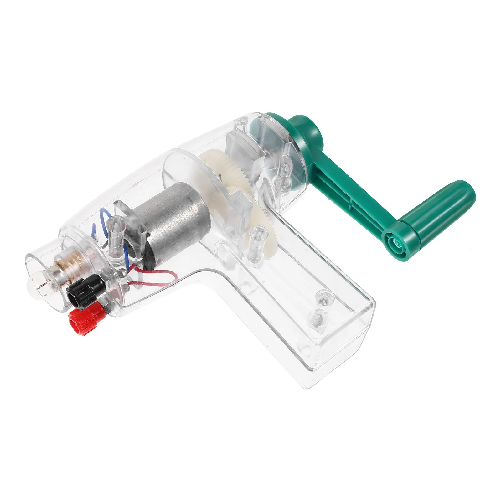 Portable Hand Crank Generator Compact Lightweight Science Education Tool for Physics Experiments Electricity Generation Learning